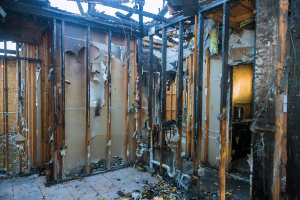 Professional Fire Damage Removal technician working in Hudson Falls, NY